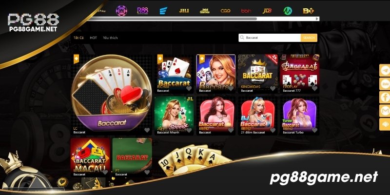 Baccarat PG88 Mang Đến Sự Giải Trí Tuyệt Vời Và Thưởng Lớn