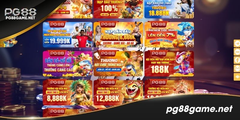 Khuyến mãi siêu khủng tại game bài PG88