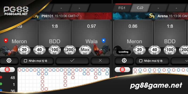 Nhiều hình thức cược để người chơi lựa chọn