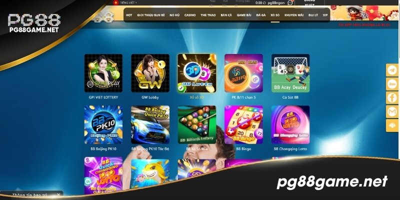 Người chơi có thể tham gia nhiều hình thức xổ số khác nhau